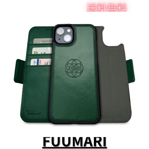 Dreem フィボナッチ（Fibonacci）2イン1 財布型ケース Apple iPhone 14 ＆ iPhone 16e用 - 高級ヴィーガンレザー製 マグネット着脱式 耐衝