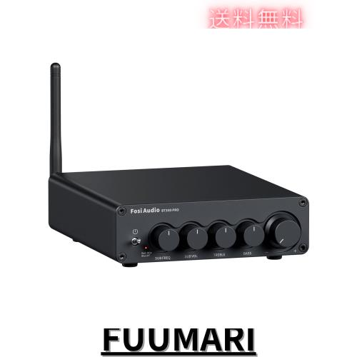 Fosi Audio BT30D PRO Hi-Fi Bluetooth 5.0 パワーアンプ TPA3255 2.1チャンネル ミニクラスD 統合アンプ プリメインアンプ 165Wx2+350W