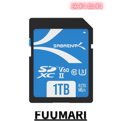 SABRENT SDカード 1TB、SDカード V60、メモリーカード、UHS-IIメモリーカード、270MB/秒の高速転送、キヤノン、富士フイルム、パナソニッの通販は