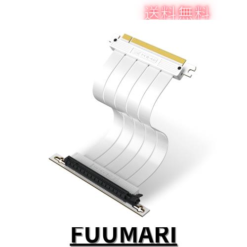 EZDIY-FAB PCIe 4.0 X16ライザーケーブル 高速シールド垂直GPUマウント用 PCI-E Gen4対応 延長ライザーカード 直角コネクタ 白 - 20cm 90の通販は 6,222円