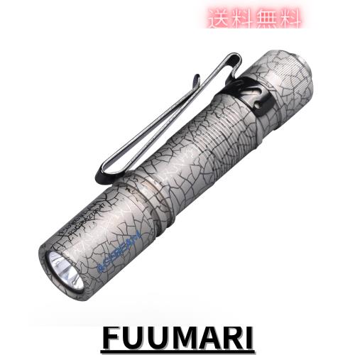 ACEBEAM Pokelit AA 懐中電灯 単三電池に対応 チタン 519A LED 高演色性 Ra90 小型 軽量 強力 500ルーメン IP68防水 最大9日の実行時間