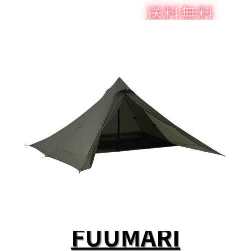 Thous Winds テント ソロ 軽量 簡単設営 ワンポールテント コンパクト 4シーズン適用 小型テント ピラミッドテント 2人用 キャンプ アウ