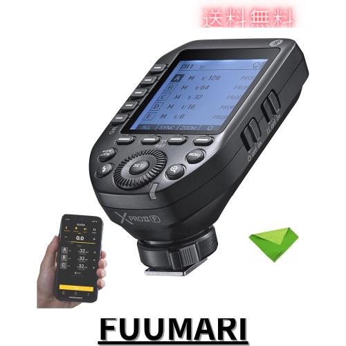 Godox XProII-F 送信機 フラッシュトリガー,2.4G TTL ワイヤレス トランスミッター HSS 1/8000S Bluetooth 接続 スマートでポータブル 大