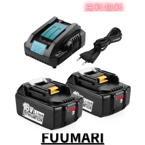 Ehomtikk 互換マキタ 18v バッテリー bl1860b DC18RC充電器