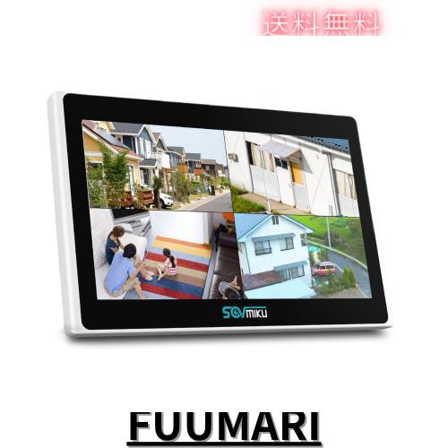 10インチ ワイヤレス WiFi NVR 8 チャンネル 1944P/500万画素モーション検出ゾーン 内蔵スピーカー 24/7録画 電源ケーブルとHDDは含まれの通販は