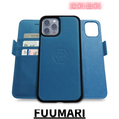 Dreem フィボナッチ（Fibonacci）2イン1 財布型ケース Apple iPhone 13 Pro用 - 高級ヴィーガンレザー製 マグネット着脱式 耐衝撃 携帯電