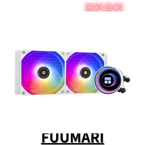 Thermalright Frozen Notte 240 WHITE ARGB 水冷CPUクーラー、240ホワイトCPUクーラー仕様、ダブルPWMファン、S-FDB V2ベアリング、AMD/Aの通販は 7,926円