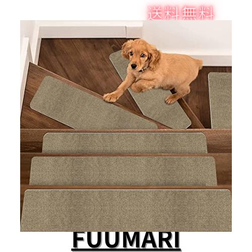 【Amazon 限定ブランド】階段用滑り止めマット 70 22cm 【15枚入り】 階段カーペット 吸着マット厚み4mm 階段敷き HDMOD 階段マット 足腰の通販は 5,408円