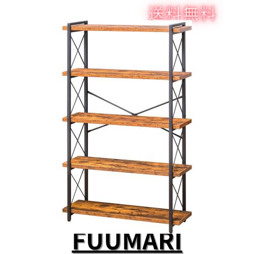 本棚 確認用 HCHQHS オープンラック オープンシェルフ 5段 幅90 木製 収納 棚