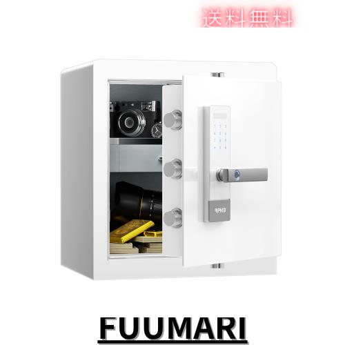 RPNB 金庫 防犯金庫 保管庫 スマートタッチスクリーン音声提示金庫 二重警告 取り外し可能な棚 緊急キー2本 家庭用 事務所 ホテル 45L ホ