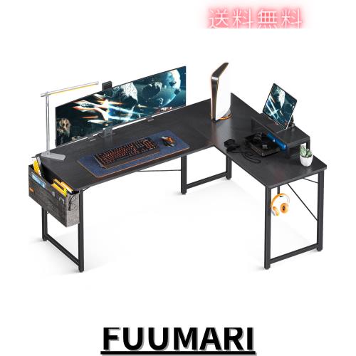 ODK l字デスク パソコンデスク 幅146 ゲーミングデスク L字型 pcデスク デスク 机 エル字デスク 左右切り替え オフィスデスク 組立簡単 の通販は 18,594円