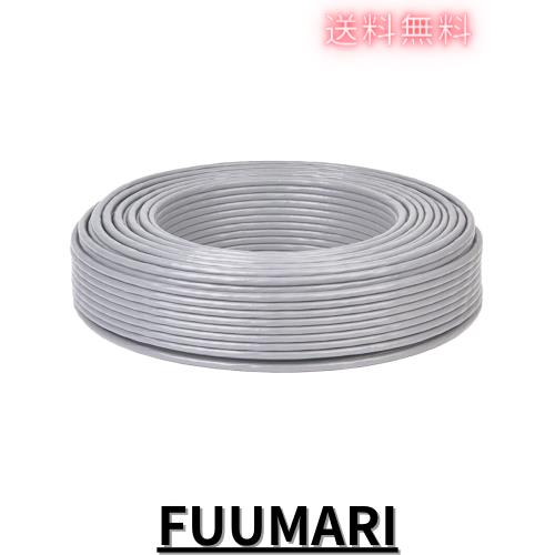 100m LANケーブル cat6 自作用 ランケーブル 企業用 工事用 単線 UTP 専用ピン付 PoE対応 グレーの通販は 6,529円