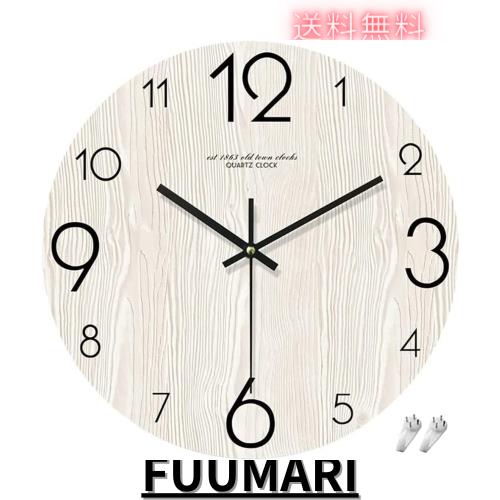 PFLife 掛け時計 おしゃれ 北欧 連続秒針 静音 壁掛け時計 (ホワイト, 14 インチ)の通販は 5,023円