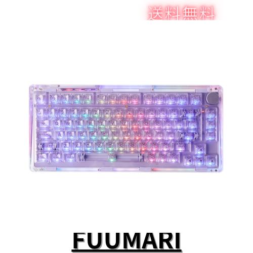 【????進化】KiiBoom Phantom 81 ゲーミングキーボード 75% ホットスワップ対応 ガスケットマウント BT5.0/2.4GHz/USB-C有線 メカニカルの通販は