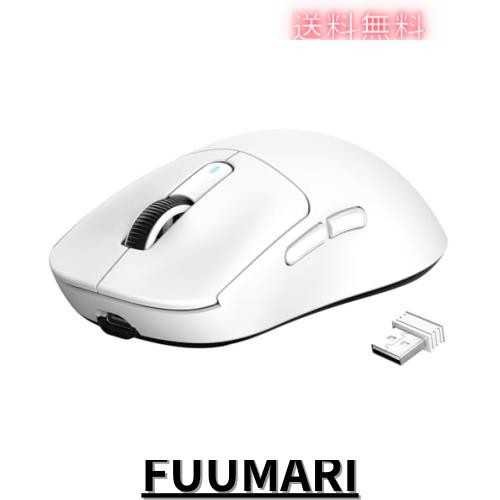 A.JAZZ ゲーミングマウス 超軽量49g ワイヤレス2.4 G/無線Bluetooth/有線Type-C マウス オリジナル位相PAW3395センサー 最高クラスの精度の通販は