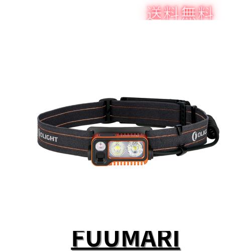OLIGHT(オーライト) Array 2 Pro ヘッドライト ledライト1500ルーメン センサー付き 3つの光源 高輝度 60°角度調整可能 SOS機能 USB充電