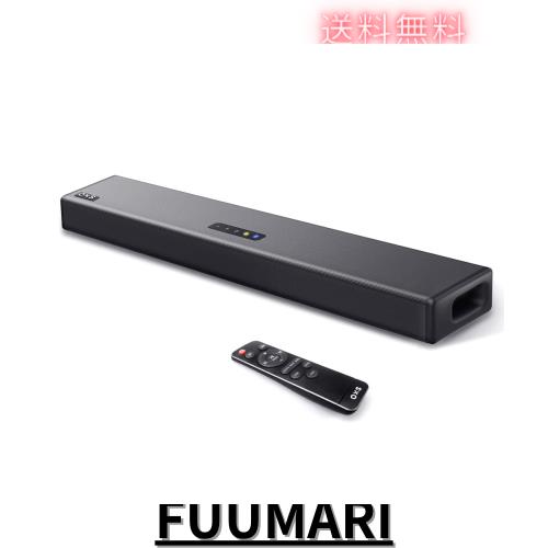 OXS S3サウンドバー、ダイアログエンハンスメント、ダイナミックバス、3Dサラウンドサウンド、AUX/光/同軸との互換性、Bluetooth 5.0付き