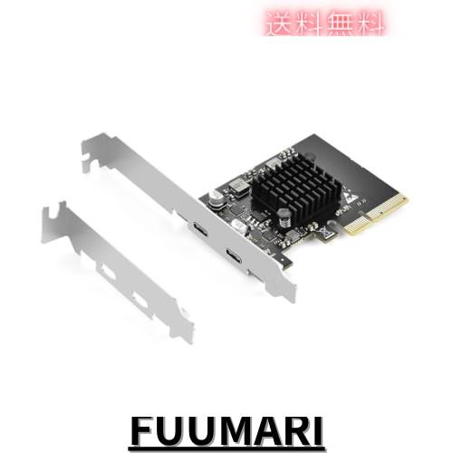 Eluteng pcie usb c 3 2 gen2 10gbps 2 usb type c usb3 2 