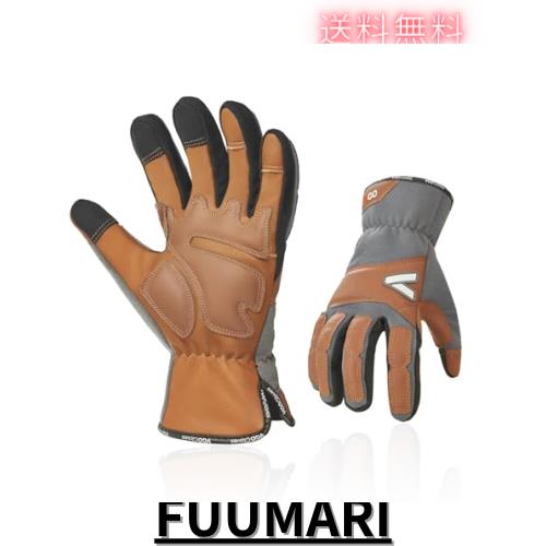 [Vgo...] メンズ ガーデン手袋 ガーデニング グローブ 羊革 園芸用手袋 トゲ防止 草刈り 作業革手袋(XL, グレー(GA7776)) 5,150円