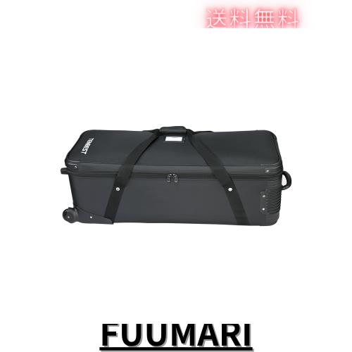 TENBEST 写真スタジオ機器ケース ローリングバッグ 100x37x33cm 大容量 防水 1680D ナイロン生地 撮影用フラッシュ、ライトスタンド、し