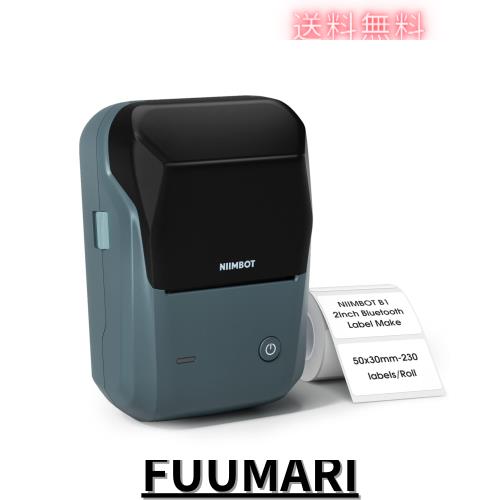 NIIMBOT B1 ラベルメーカー、自動識別機能付き感熱ラベルライター、値札プリンター、DIY ラベル、商業プリンター、宛名ラベルメーカー、2