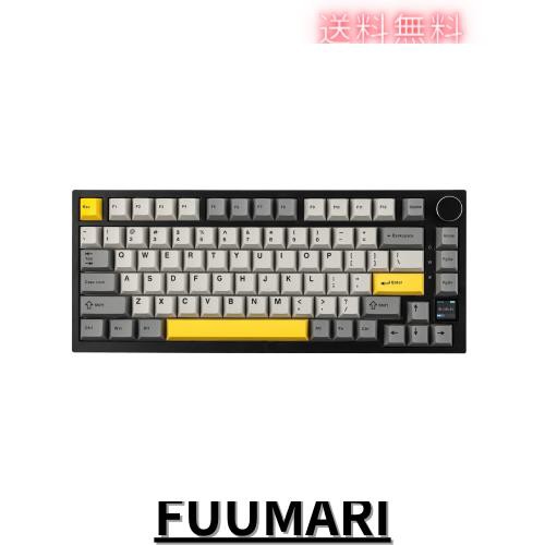 EPOMAKER Ajazz AK820 Pro ゲーミングキーボード 75% ガスケット搭載 メカニカルキーボード TFTスクリーン 3モード(Bluetooth 5.1/2.4Gワの通販は 14,702円