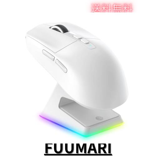 A.JAZZ ゲーミングマウス 無線 軽量 49g ワイヤレス Bluetooth/2.4Ghz/USB-C マウス ゲーミング PAW3395センサー 26000DPI グネット式充の通販は 6,054円