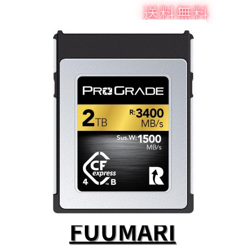 ProGrade Digital CFexpress 4.0 Type B GOLD 2TB メモリーカード (最大読込3400MB/s 最大書込3000MB/s) プログレードデジタル 正規輸入 112,199円