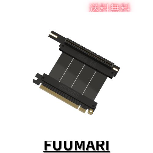 LINKUP - AVA5 PCIE 5.0 ライザーケーブル | RTX5090 RX9070 GPUに対応 | x16 128GB/s速度 | PCIe 4.0 ＆ WRX80/WRX90Eと互換性あり | 右