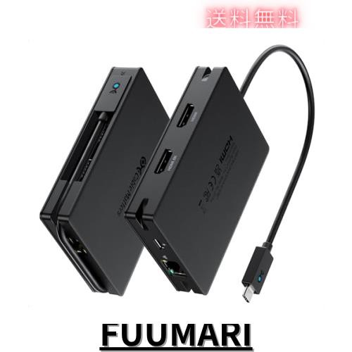 Cable Matters 8-in-1ポータブル40Gbps USB4ハブ、USB 4ドック デュアルHDMI 4K@60Hz、シングルHDMI 4K@120Hz / 8K@30Hz、100W PD、ギガ