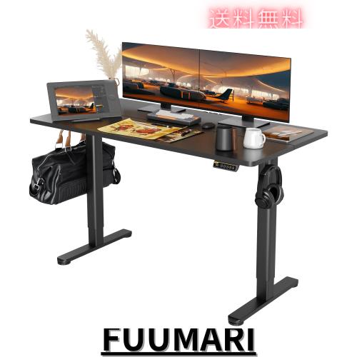 Claiks 昇降デスク 電動 スタンディングデスク 昇降式 テーブル 幅140cm*奥行き60cm テレワーク オフィスデスク 在宅ワーク パソコンデス
