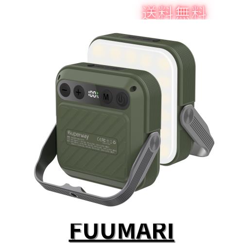 SUPERWAY 20000mAh led ランタンQC 3.0/22.5W 2024新登場 1600ルーメン 四色切替 昼光色 昼白色 電球色 赤色点灯 SOS IP65 防水 アウトド