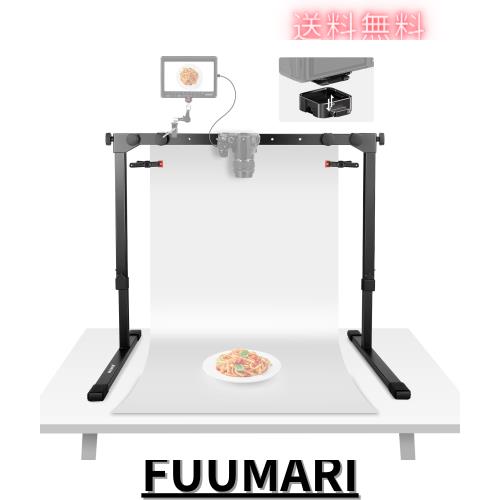 NEEWER オーバーヘッドカメラマウントスタンド Cスタンド 俯瞰撮影 1sクイックスイッチロック Arca型QRプレート付き 重型卓上マルチデバ