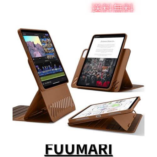 ESR iPad Pro 11インチ ケース M4 (2024、第5世代)専用 取外し可能なマグネットカバー付き回転式ケース 縦向き/横向きスタンド 9段階の角