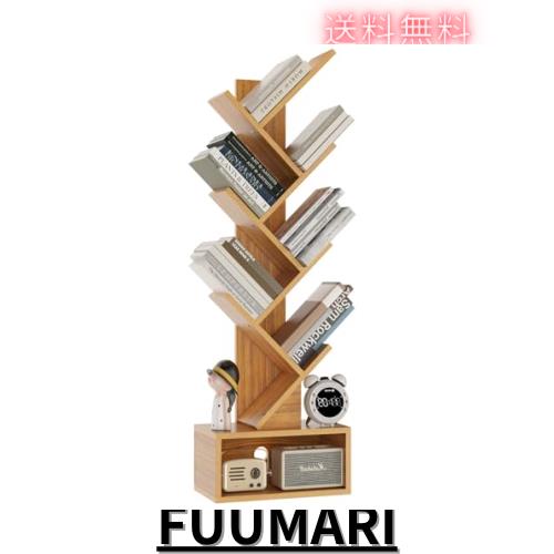 YMYNY 本棚6階建て間仕切り 立て棚 大容量木の棚 テープ置物格 独立式棚 ホームオフィスリビングオフィス用 38 x 19 x 112 cm CD転倒防止の通販は 6,151円