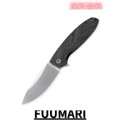 Petrified fish PFB01 Terra 折りたたみナイフ3.54インチD 2サテンブレードスチールMicartaハンドルEDCアウトドアキャンプ用ポケット折り