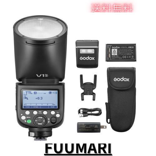 【GODOX正規代理店】GODOX V1Pro-S リチウムイオン丸頭カメラフラッシュ Sony対応 1/8000HSS 76WS 2.4G TTL スプリットサブフラッシュデ