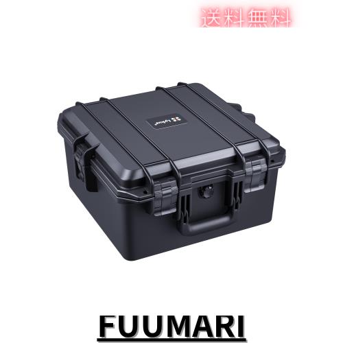 Lykus HC-3620 防水ハードケース 格子状カットスポンジが内蔵 内寸:35.5x35.5x20.5 cm カメラ、ドローン、ラップトップ、音響などに適用
