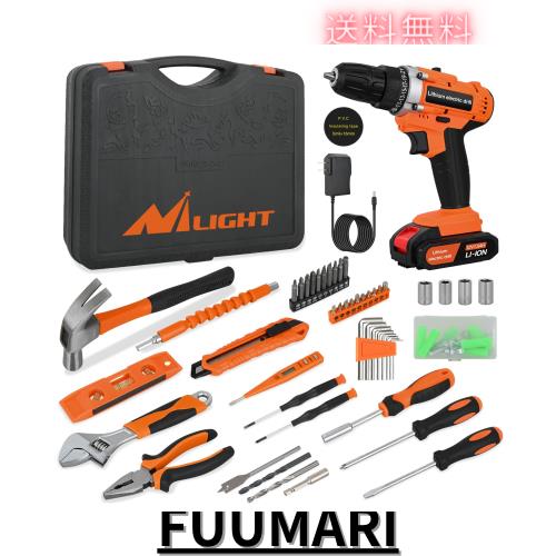 電動ドリル 工具セット 85PCS 12V電動ドライバー ドリルドライバー 正逆転切替 LEDライト付き 電動ドライバー 電動ドリル セット 12V 電 7,588円
