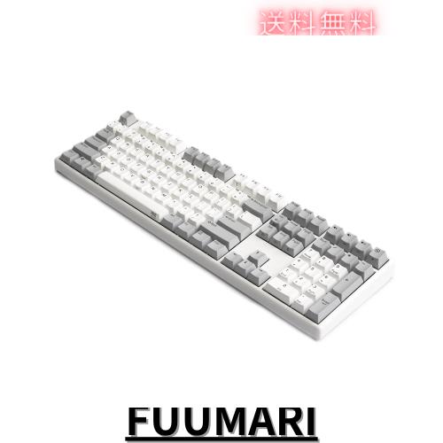 NiZキーボード X108-3M 108キー Bluetooth5.0無線接続（３台）win/mac３秒間切替 Cherry MX軸 キーボードカスタマイズ可能 プログラム1/2