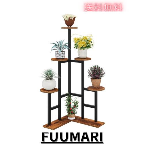 IBUYKE フラワースタンド スタンド 鉢スタンド 4段 園芸ラック 植木鉢台 花台 鉄製 植木鉢置き 室内 ガーデンラック 屋外室内 丈夫 玄関