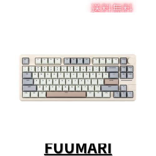 【2024新登場】EPOMAKER Galaxy70 無線ゲーミングキーボード 75%アルミニウムメカニカルキーボードBluetooth 5.0/2.4GHz/USB-C有線プログ