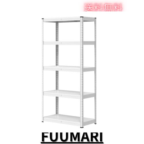 Umimile スチールラック 幅80？ 5段 メタルラック オープンラック 防錆加工 棚 ラック 収納棚 収納ラック 高さ調整可能 耐荷重80kg/段 (