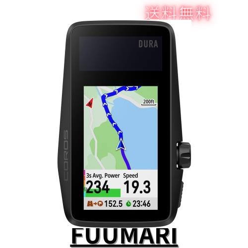 COROS（カロス）DURA サイクルコンピュータ GPS サイクリングコンピュータ 2.7インチ ソーラー充電 超長い稼働時間 ナビゲーション地図表