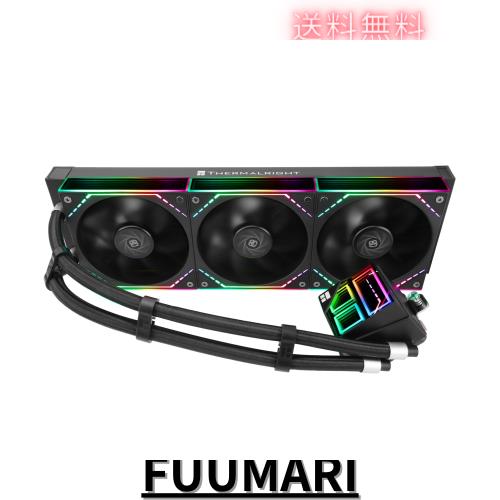 Thermalright Frozen Infinity 360 BLACK CPU水冷クーラー、360 Aio CPUクーラー、ダブルTL-M12 PWMファン、Infinity Mirror CPUクーラーの通販は 14,309円