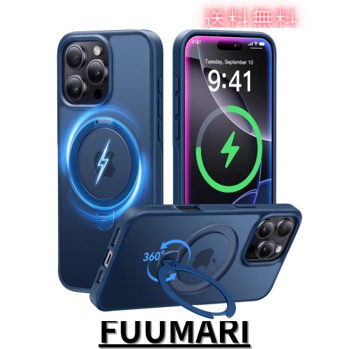 【2025最高傑作＆定点360度回転】CASEKOO iPhone 16 Pro 用 ケース 米軍MIL規格 耐衝撃 MagSafe対応 高耐久性【横縦両立・角度自由調整】