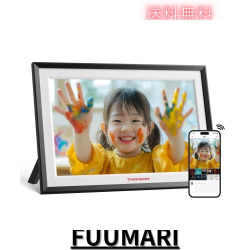 THOMSON WIFI デジタルフォトフレーム 10.1インチ 1280×800 WiFi 32GB内蔵 タッチスクリーン 256GB SDカード/USBメモリ対応 自動回転 遠