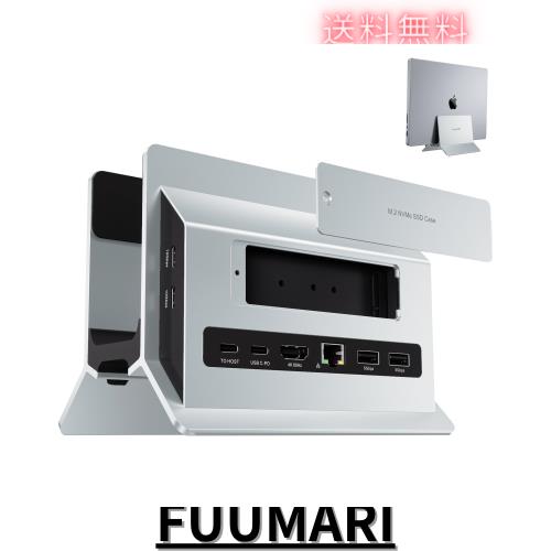 PULWTOP 11 in 1 USB C ドッキングステーション Macbook Pro/Air用 縦置き Type-C スタンドとドック 一体型 拡張ドッキング 1*HDMI 4K@60