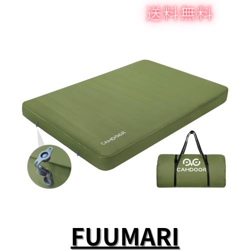 CAMDOOR インフレーターマット ダブル 10cm 自動膨張収納バッグ付属