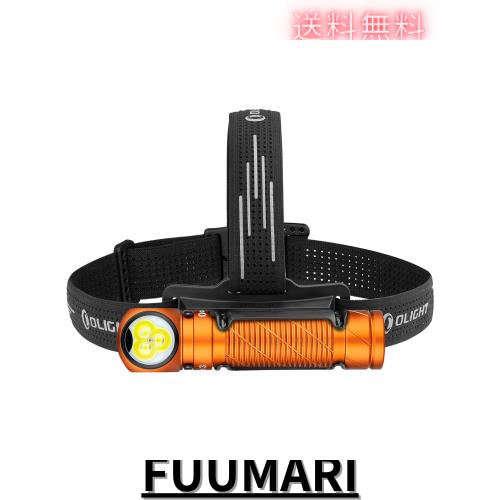 OLIGHT(オーライト) Perun 3 LED ヘッドライト 充電式 懐中電灯 ヘルメットライト フラッシュライト head lamp ledライト 白＆赤 3000ル